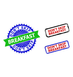 Don T Skip Breakfast Rosette And Rectangle Bicolor