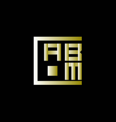 Abm Letter Logo Design Simple And Modern