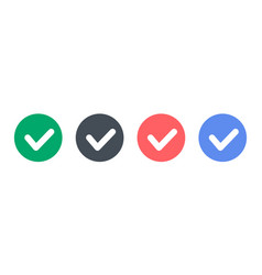 Checkmark Icon Set In Light Color