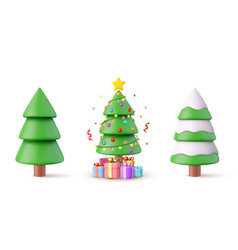 3d Christmas Sparkling Bright Tree