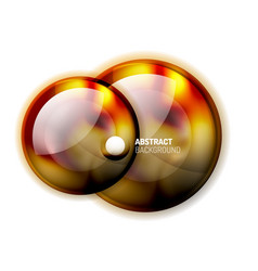 Abstract Glass Circle Banner Template