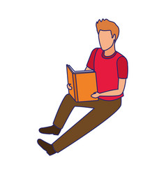 Avatar Man Reading A Book Icon