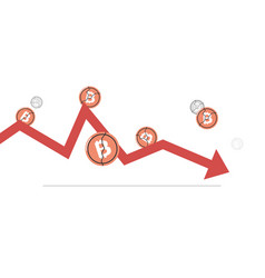 Cryptocurrency Downward Arrow