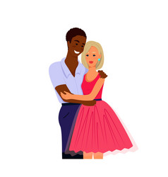 Multiracial Couple In Love