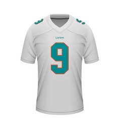 Realistic Football Away Jersey Miami Shirt