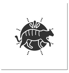 Bengal Tiger Glyph Icon