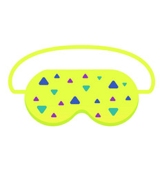 Green Lime Sleeping Mask Icon Cartoon Style