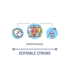 Herd Immunity Concept Icon