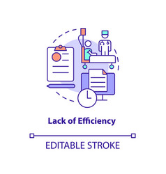 Lack Of Efficiency Concept Icon