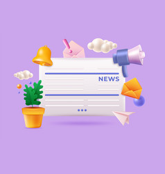 3d Information News Article Icon Render