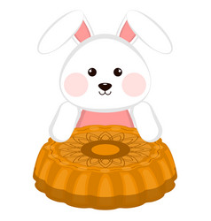 Cute Bunny With A Honey Cake