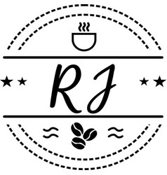 Rj High Quality Cafe Classic Logo Design