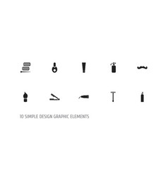 Set Of 10 Editable Coiffeur Icons Includes