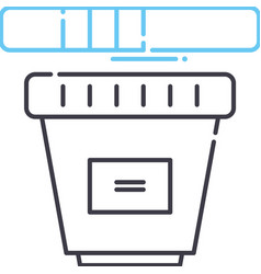 Urinalysis Line Icon Outline Symbol