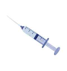 Cute Cartoon Syringe For Medical Analysis