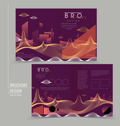 Futuristic Style Half-fold Brochure Design