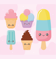 Five Kawaii Ice Creams