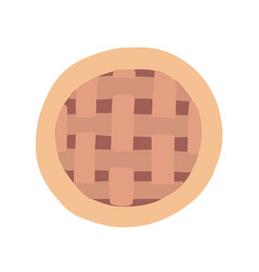 Pie Top View Isolated