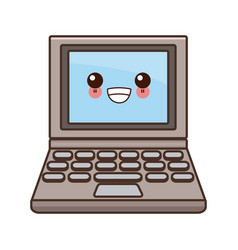 Portable videogame console cute kawaii cartoon Vector Image