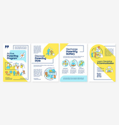 Active Parenting Program Blue And Yellow Brochure