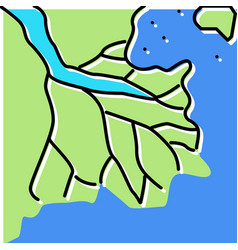 Delta River Color Icon