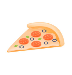 Three-dimensional Slice Of Pizza Icon