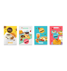 Breakfast Menu Poster Set