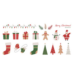 Christmas Design Element Set Sticker Pack