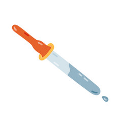 Cute Cartoon Pipette For Medical Analysis