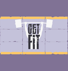 Get Fit Banner Sports Poster Good For Banners