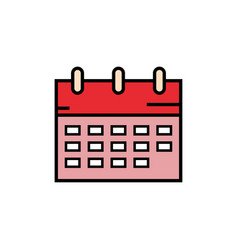 Calendar Icon Design Template Isolated