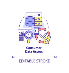 Consumer Data Access Concept Icon