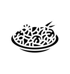 Pad Thai Cuisine Glyph Icon