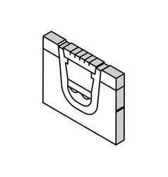 Construction Of Drainage System Isometric Icon