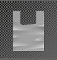 Plastic Bag Blank Template On Transparent