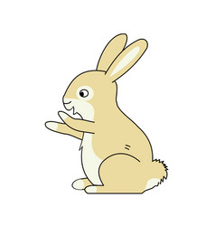 Brown Bunny Cartoon In Eps10