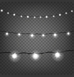 Bright Christmas Lights Clipart Isolated