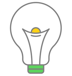 Idea Light Bulb Icon Electric Lamp