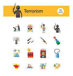 Terrorism Icon Set