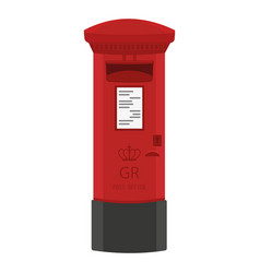 London Red Mail Box Isolated