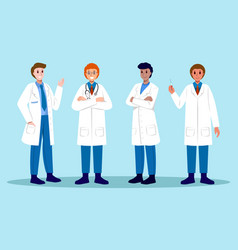 Male Physician Cartoon Characters Design