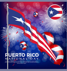 Puerto Rico National Day Commemoration Poster