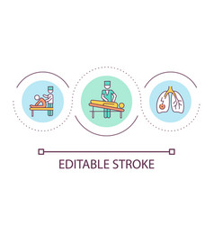 Respiratory Physiotherapy Loop Concept Icon