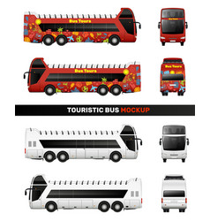 Touristic Bus Mockup Set