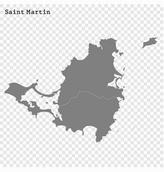 High Quality Map Saint Martin