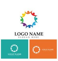 Community People Care Logo Template