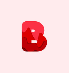 B Blood Font Template Design