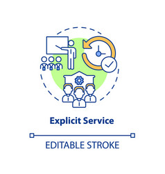 Explicit Service Concept Icon