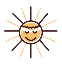 Groovy Sun Summer Season Icon