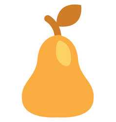 Yellow Pear On A White Background